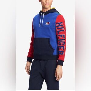 TOMMY HILFIGER Men’s Colorblocked Logo Hoodie for Macy’s